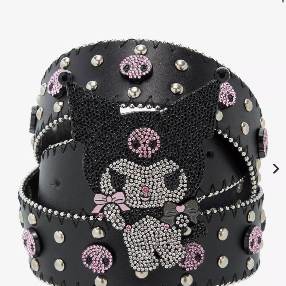 Hot Topic Black and Pink Kuromi Belt